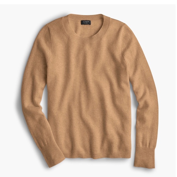 J. Crew Sweaters - J. Crew Everyday Cashmere Crew Sweater, XL, Camel